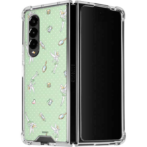 Disney Tinker Bell Trinkets Pattern Galaxy Z Fold4 5G Clear Case
