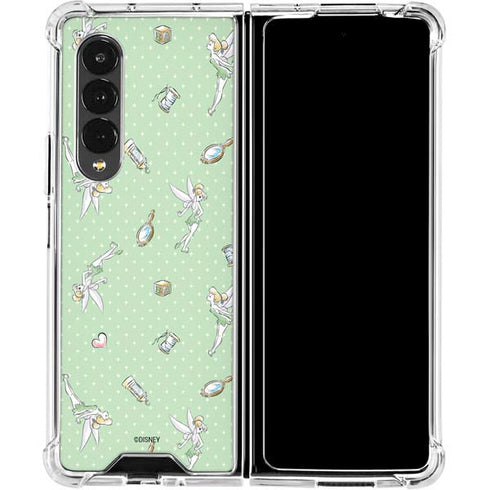 Disney Tinker Bell Trinkets Pattern Galaxy Z Fold4 5G Clear Case