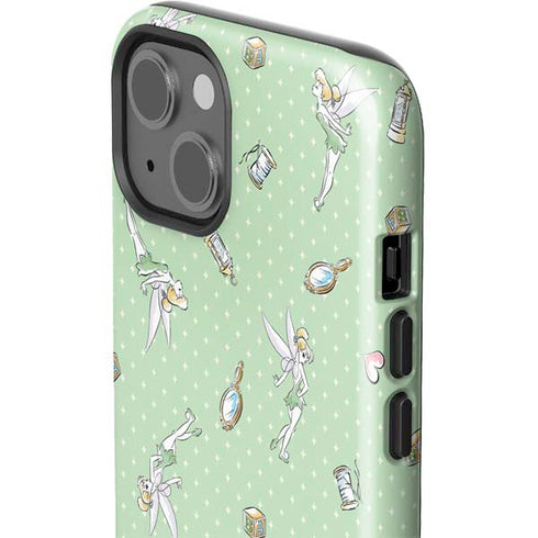 Disney Tinker Bell Trinkets Pattern iPhone 15 Impact Case