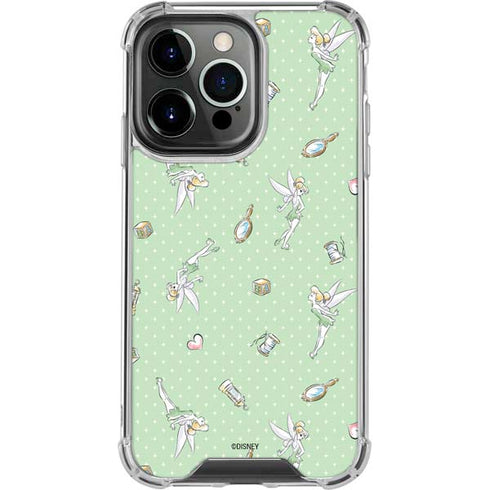 Disney Tinker Bell Trinkets Pattern iPhone 15 Pro Clear Case