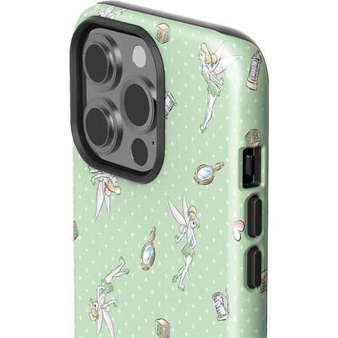 Disney Tinker Bell Trinkets Pattern iPhone 15 Pro Impact Case