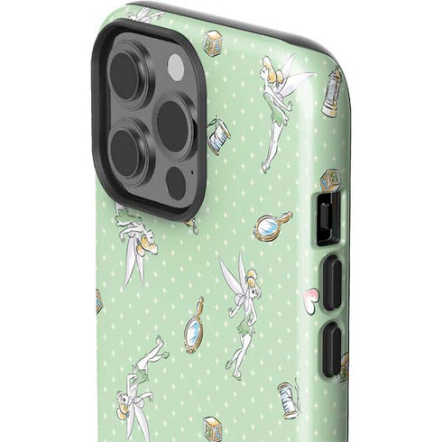 Disney Tinker Bell Trinkets Pattern iPhone 15 Pro Max Impact Case