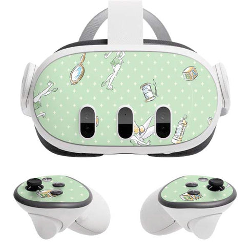 Disney Tinker Bell Trinkets Pattern Meta Quest 3 Skin