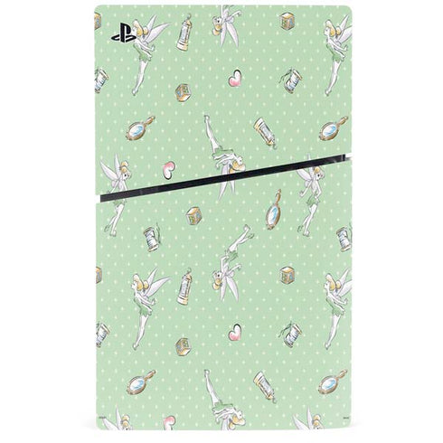 Disney Tinker Bell Trinkets Pattern PS5 Slim Disk Console Skin