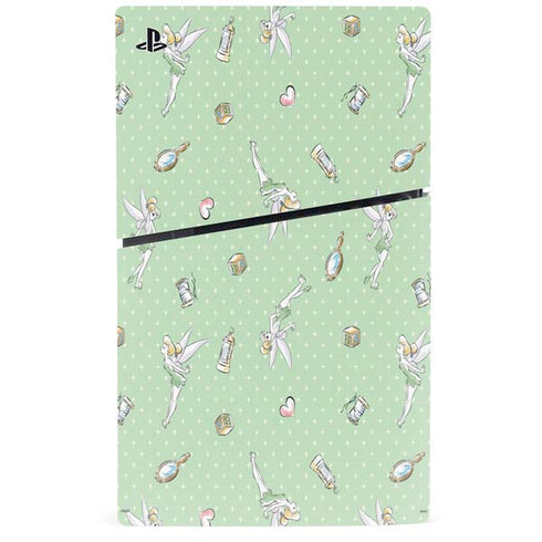 Disney Tinker Bell Trinkets Pattern PS5 Slim Digital Edition Bundle Skin