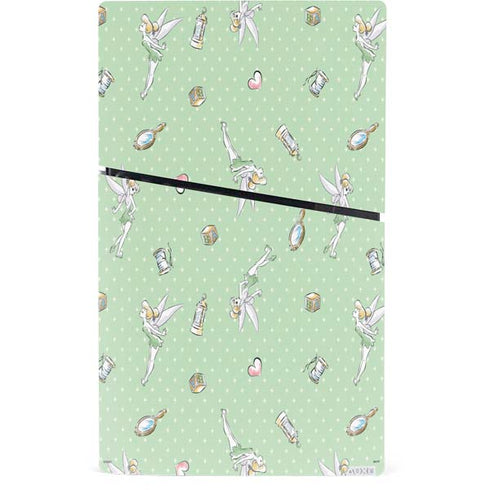 Disney Tinker Bell Trinkets Pattern PS5 Slim Digital Edition Console Skin
