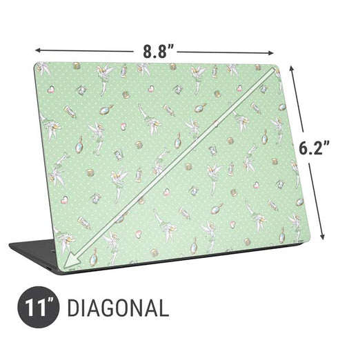 Disney Tinker Bell Trinkets Pattern Universal Laptop 11in (8.8 x 6.2in) Skin