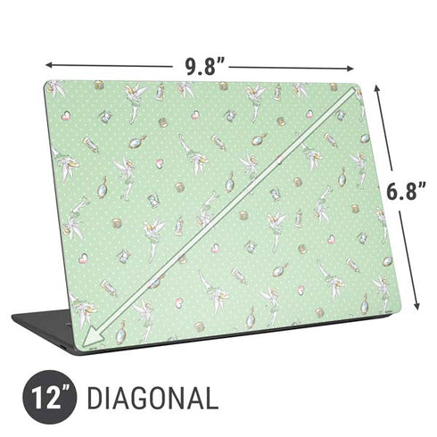 Disney Tinker Bell Trinkets Pattern Universal Laptop 12in (9.8 x 6.8in) Skin