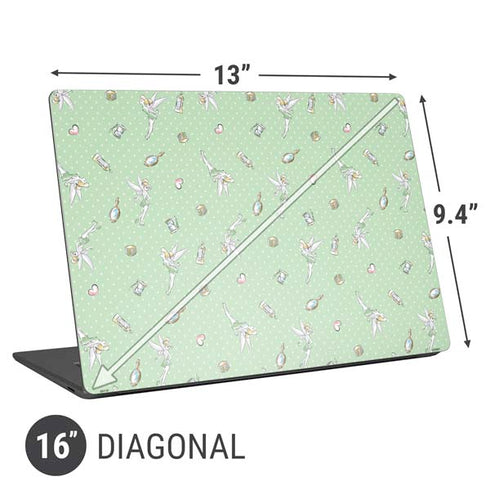 Disney Tinker Bell Trinkets Pattern Universal Laptop 16in (13 x 9.4in) Skin