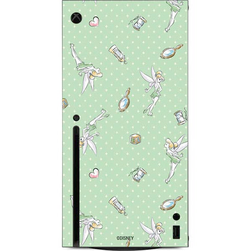 Disney Tinker Bell Trinkets Pattern Xbox Series X Console Skin
