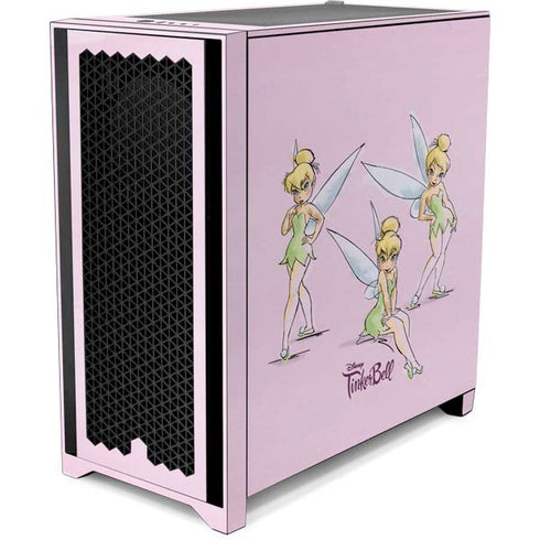 Disney Tinker Bell Water Color Art Poses Corsair 4000D Tempered Glass Mid-Tower ATX Case Skin