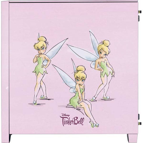 Disney Tinker Bell Water Color Art Poses Corsair 4000D Tempered Glass Mid-Tower ATX Case Skin