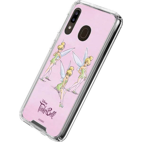 Disney Tinker Bell Water Color Art Poses Galaxy A30 Clear Case