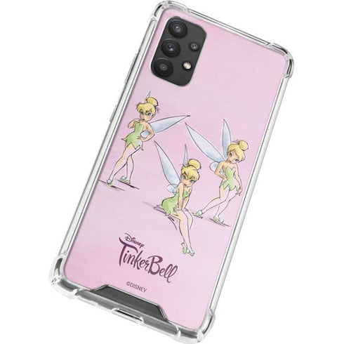 Disney Tinker Bell Water Color Art Poses Galaxy A32 5G Clear Case