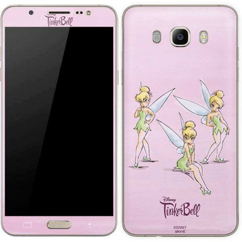 Disney Tinker Bell Water Color Art Poses Galaxy J7 Skin