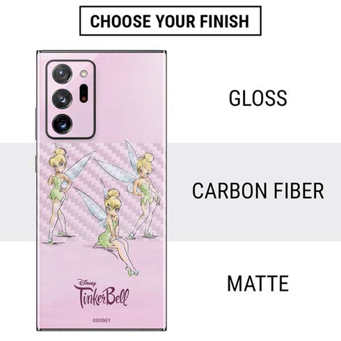 Disney Tinker Bell Water Color Art Poses Galaxy Note20 Ultra 5G Skin