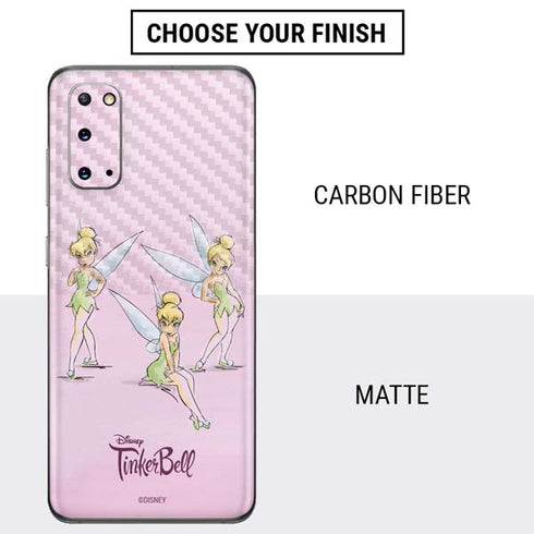 Disney Tinker Bell Water Color Art Poses Galaxy S20 Skin