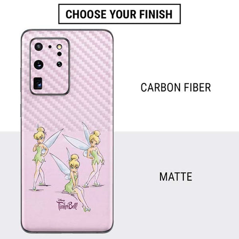 Disney Tinker Bell Water Color Art Poses Galaxy S20 Ultra 5G Skin