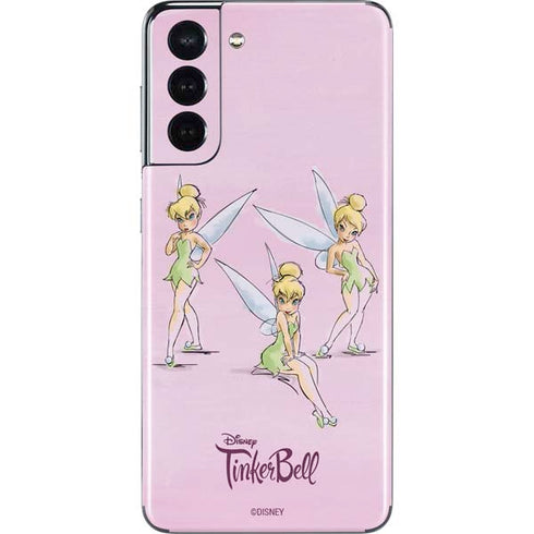 Disney Tinker Bell Water Color Art Poses Galaxy S21 5G Skin
