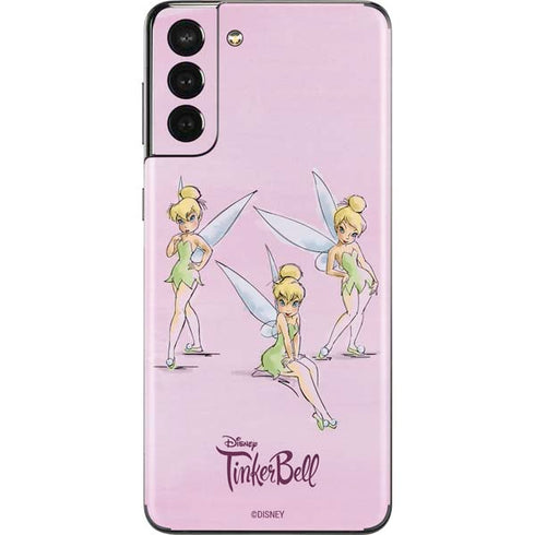 Disney Tinker Bell Water Color Art Poses Galaxy S21 Plus 5G Skin
