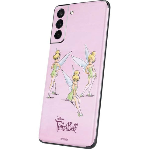 Disney Tinker Bell Water Color Art Poses Galaxy S21 Plus 5G Skin