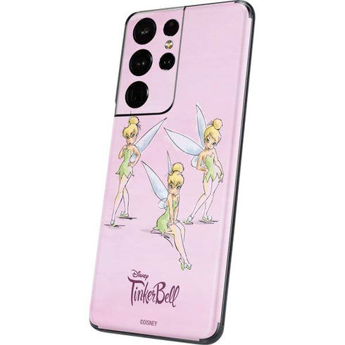 Disney Tinker Bell Water Color Art Poses Galaxy S21 Ultra 5G Skin