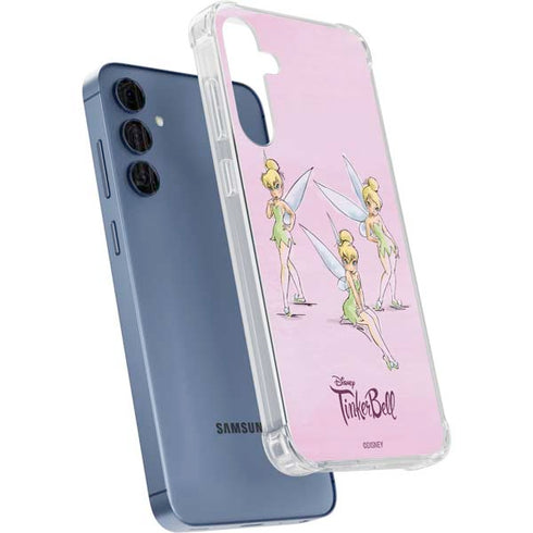 Disney Tinker Bell Water Color Art Poses Galaxy S24 Clear Case