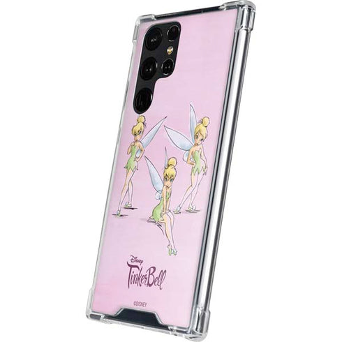 Disney Tinker Bell Water Color Art Poses Galaxy S24 Ultra Clear Case