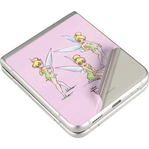 Disney Tinker Bell Water Color Art Poses Galaxy Z Flip3 5G Skin