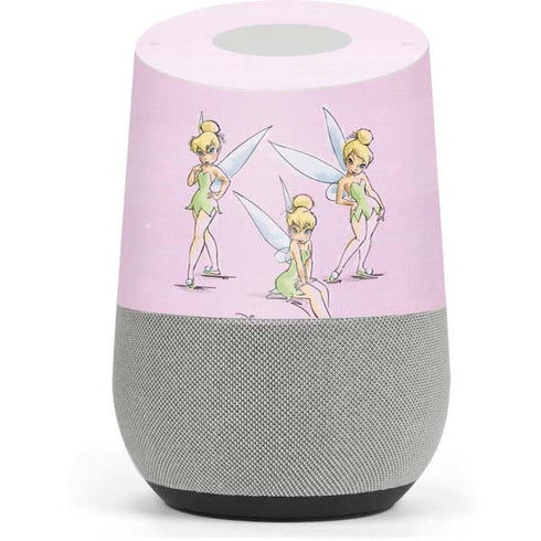 Disney Tinker Bell Water Color Art Poses Google Home Skin