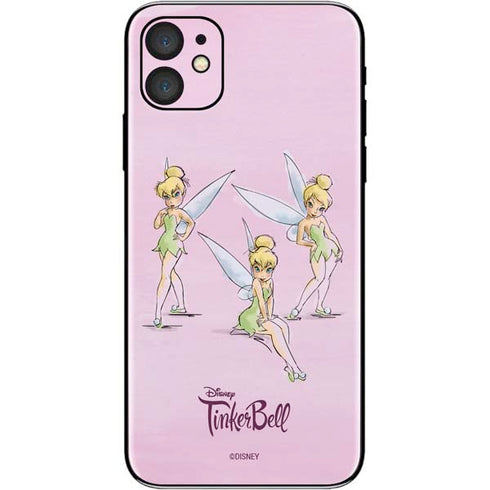 Disney Tinker Bell Water Color Art Poses iPhone 11 Skin
