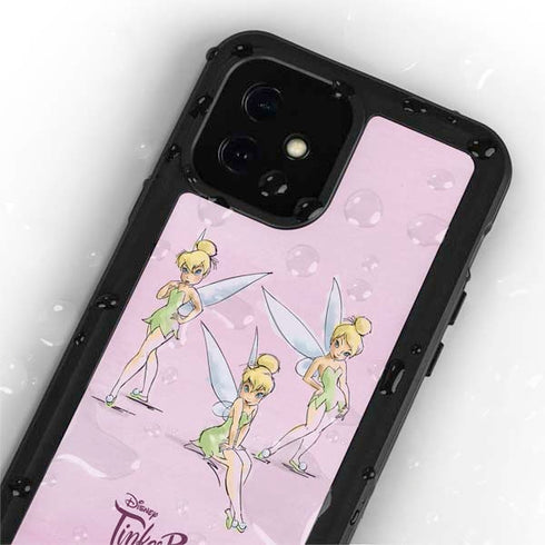 Disney Tinker Bell Water Color Art Poses iPhone 12 Mini Waterproof Case