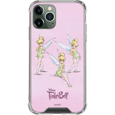 Disney Tinker Bell Water Color Art Poses iPhone 12 Pro Clear Case