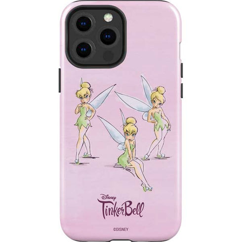 Disney Tinker Bell Water Color Art Poses iPhone 13 Pro Max Impact Case