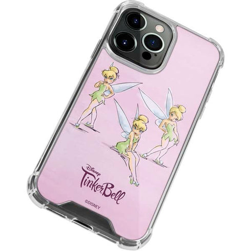 Disney Tinker Bell Water Color Art Poses iPhone 15 Pro Clear Case