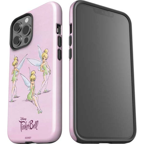 Disney Tinker Bell Water Color Art Poses iPhone 15 Pro Max Impact Case