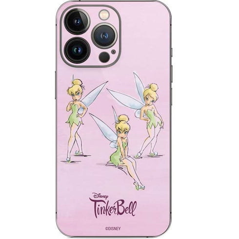 Disney Tinker Bell Water Color Art Poses iPhone 15 Pro Skin