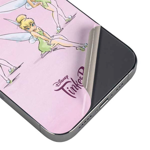 Disney Tinker Bell Water Color Art Poses iPhone 14 Pro Skin