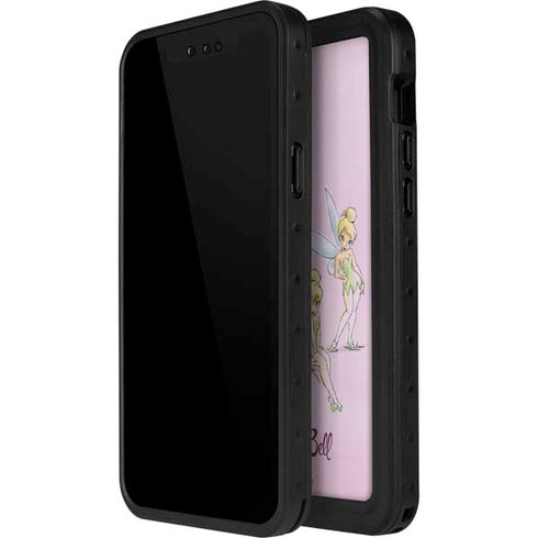 Disney Tinker Bell Water Color Art Poses iPhone 14 Pro Waterproof Case