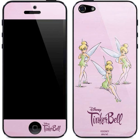 Disney Tinker Bell Water Color Art Poses iPhone 5/5s/5SE Skin