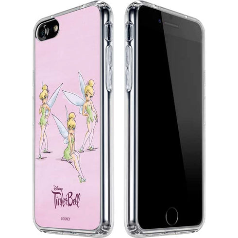 Disney Tinker Bell Water Color Art Poses iPhone SE (2nd & 3rd Gen) Clear Case