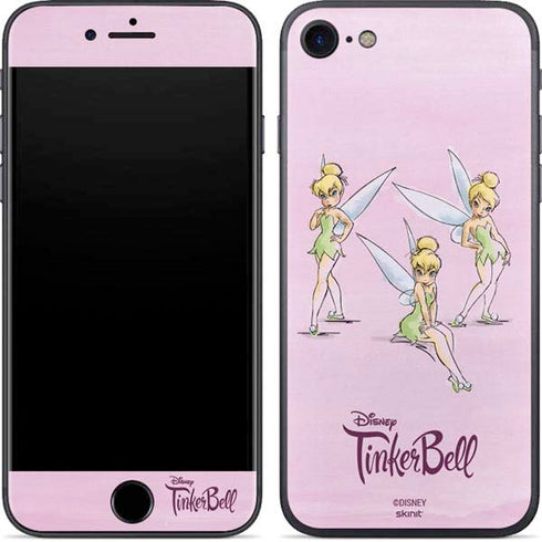 Disney Tinker Bell Water Color Art Poses iPhone SE (2nd & 3rd Gen) Skin