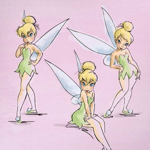 Disney Tinker Bell Water Color Art Poses iPhone XR Skin