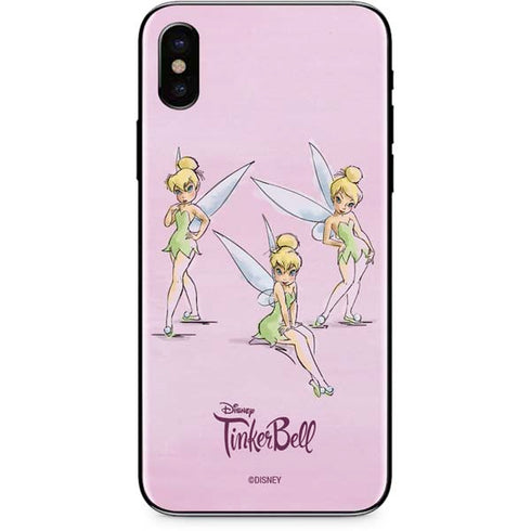 Disney Tinker Bell Water Color Art Poses iPhone XS Skin