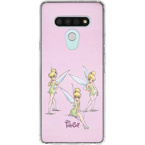 Disney Tinker Bell Water Color Art Poses LG Stylo 6 Clear Case
