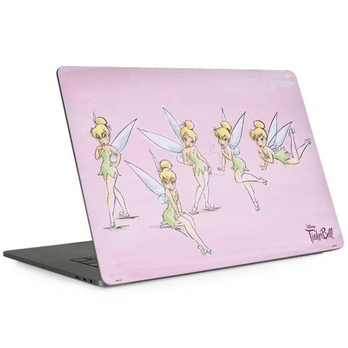 Disney Tinker Bell Water Color Art Poses Apple MacBook Pro 15-inch Skin