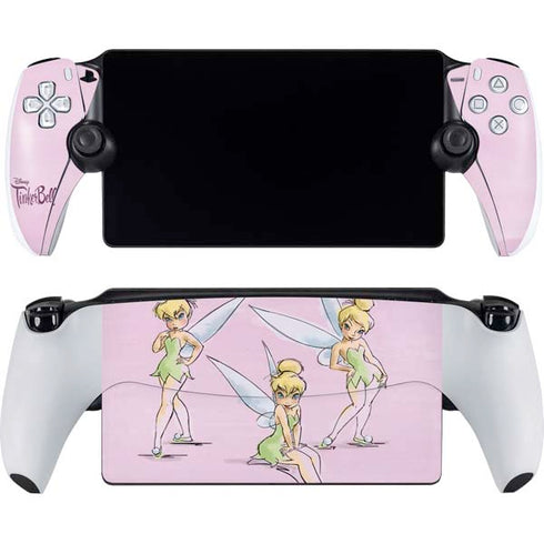 Disney Tinker Bell Water Color Art Poses PlayStation Portal Remote Player Skin