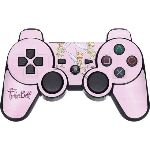 Disney Tinker Bell Water Color Art Poses PS3 Dual Shock wireless controller Skin