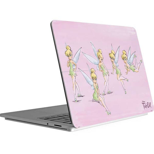 Disney Tinker Bell Water Color Art Poses Surface Laptop Studio Skin