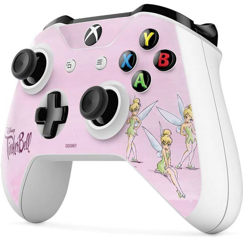 Disney Tinker Bell Water Color Art Poses Xbox One S Controller Skin